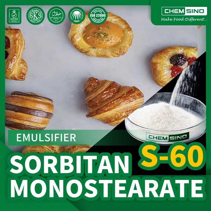 Emulsionante de pão E491 Emulsionante de monoestearato de sorbitano para venda