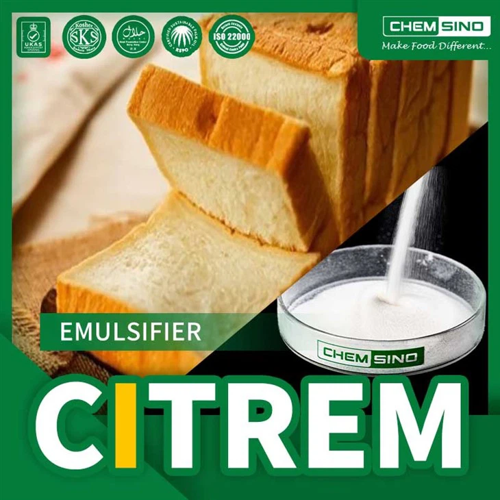 Citrem de grau alimentar E472C para padaria, confeitaria e bebidas