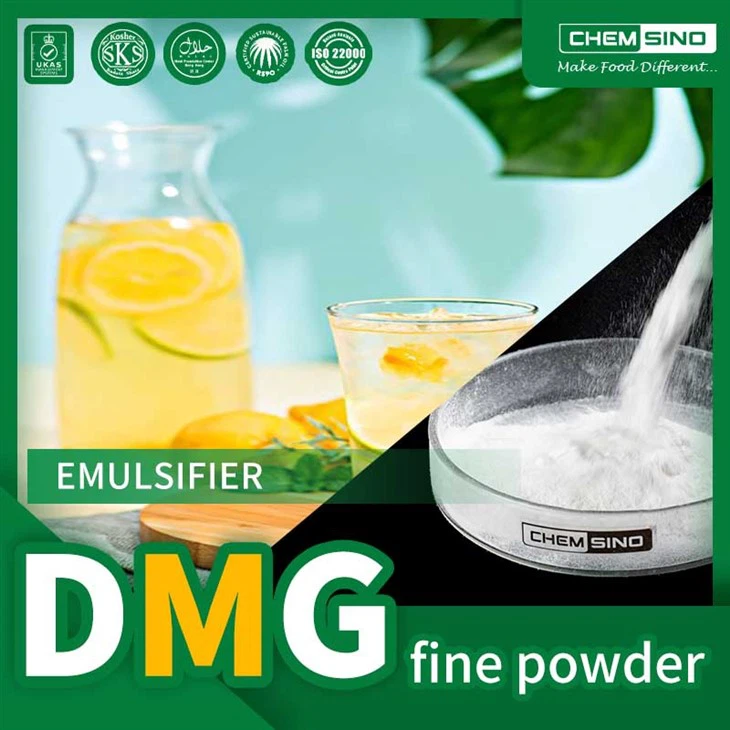 Nº CAS 123-94-4 Monoglicerídeo destilado DMG em pó fino de qualidade alimentar (de 100-200malha)
