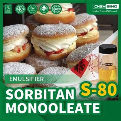 Emulsificante monooleato de sorbitano usado em alimentos para venda