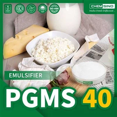 O papel dos ésteres de propilenoglicol PGMS40 por cento na melhoria do sabor e da textura de produtos lácteos