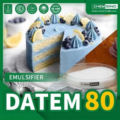 A sinergia de DATEM 80 por cento com outros aditivos alimentares para melhor funcionalidade