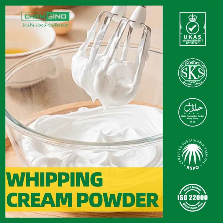 Creme de chicote vegano em pó para receitas à base de plantas